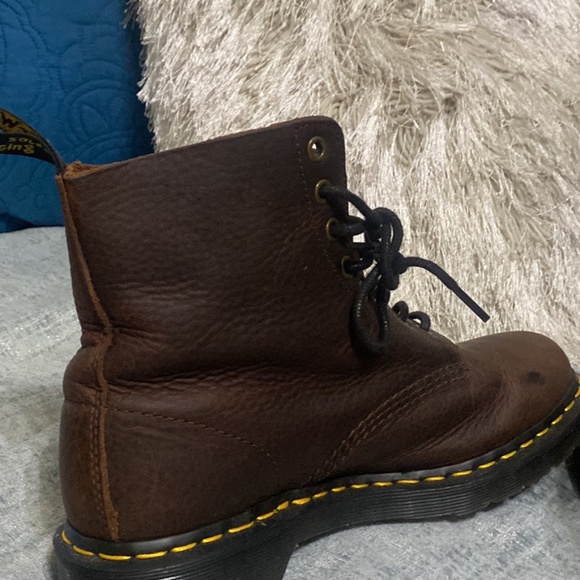 Brown Leather Zip Up Doc Marten’s - Picture 4 of 8